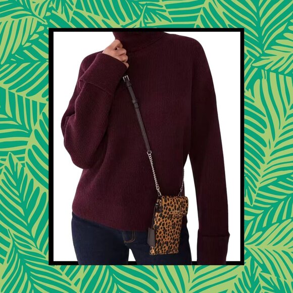 Kate Spade Spencer North South Phone Crossbody in Leopard - Picture 5 of 5